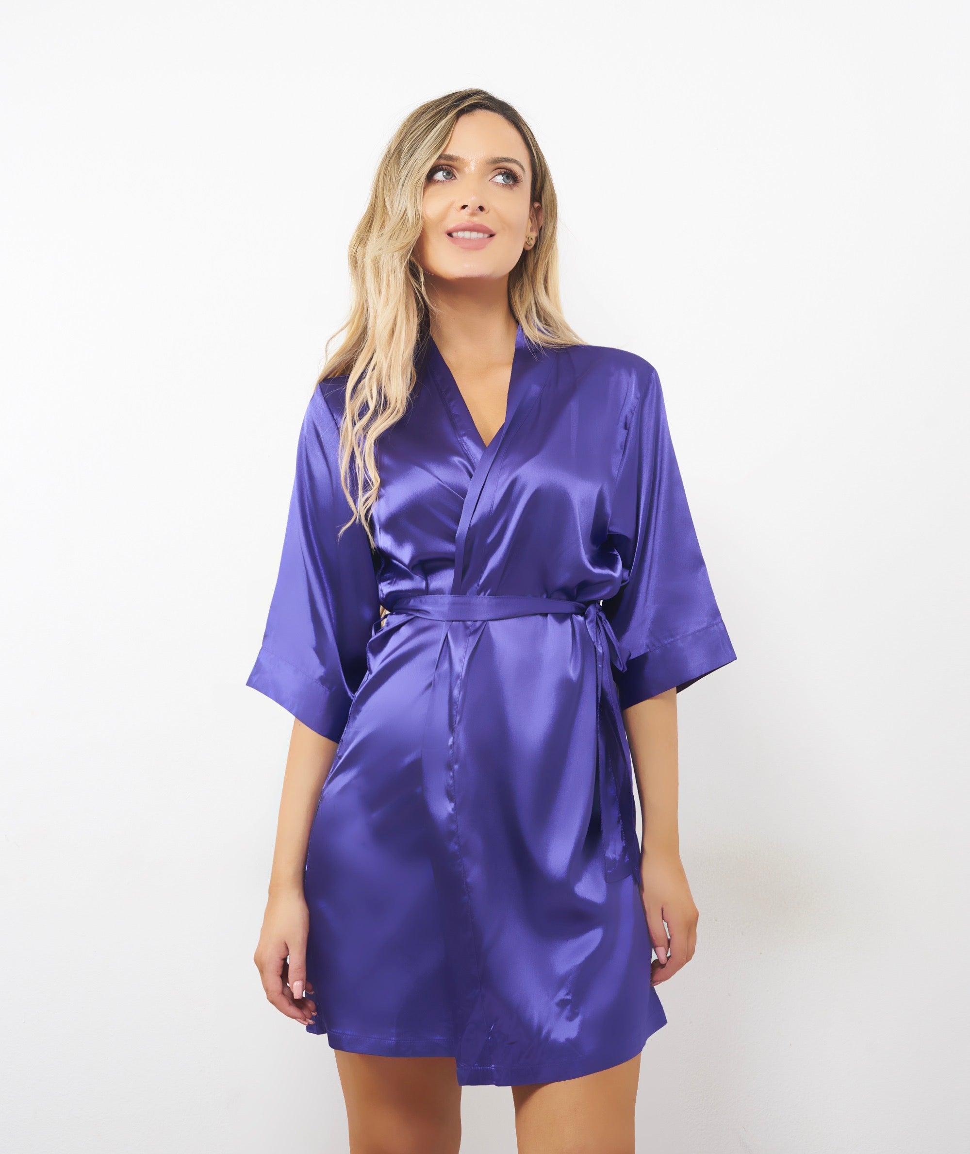 PURPLE KIMONO ROBE