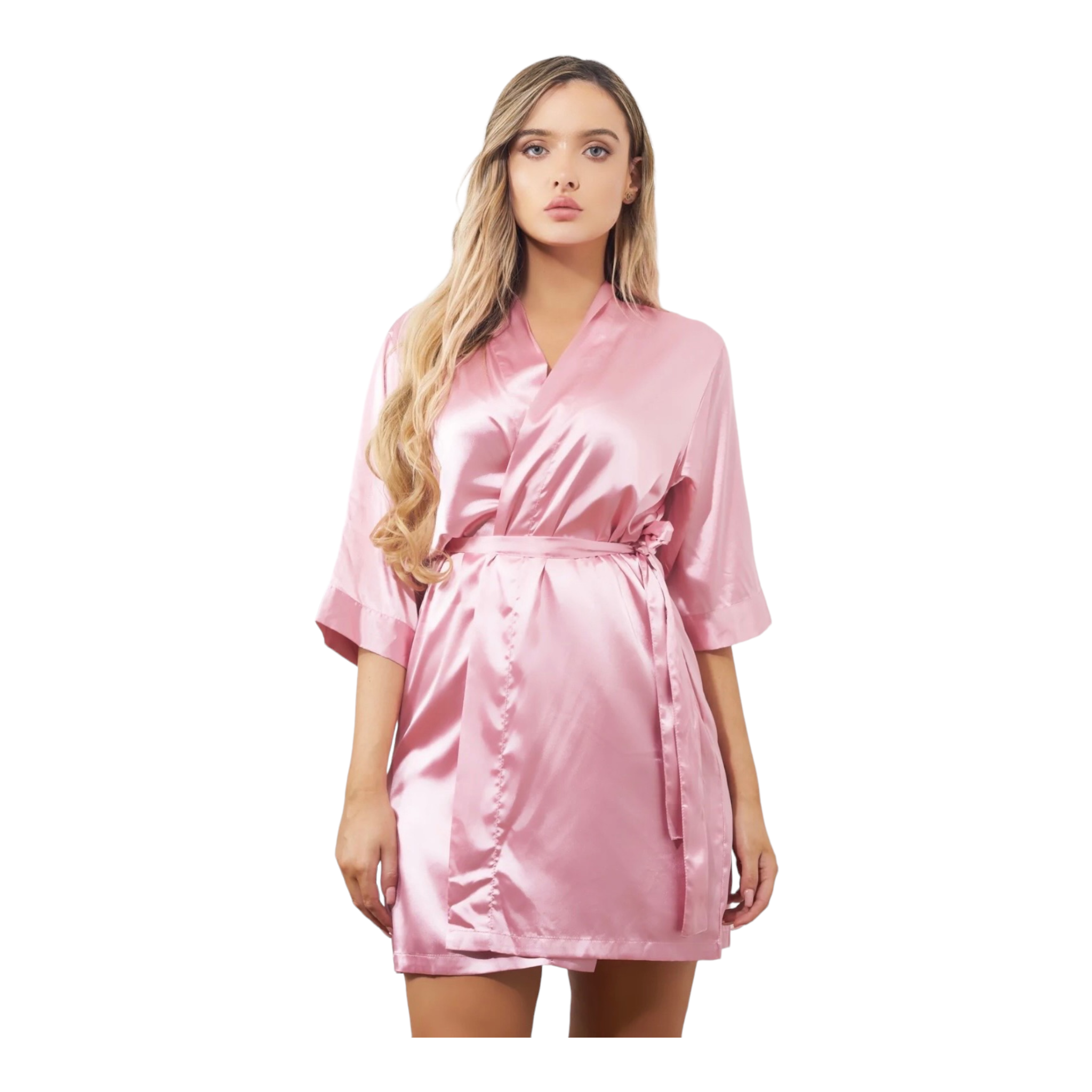 DUSTY PINK KIMONO ROBE