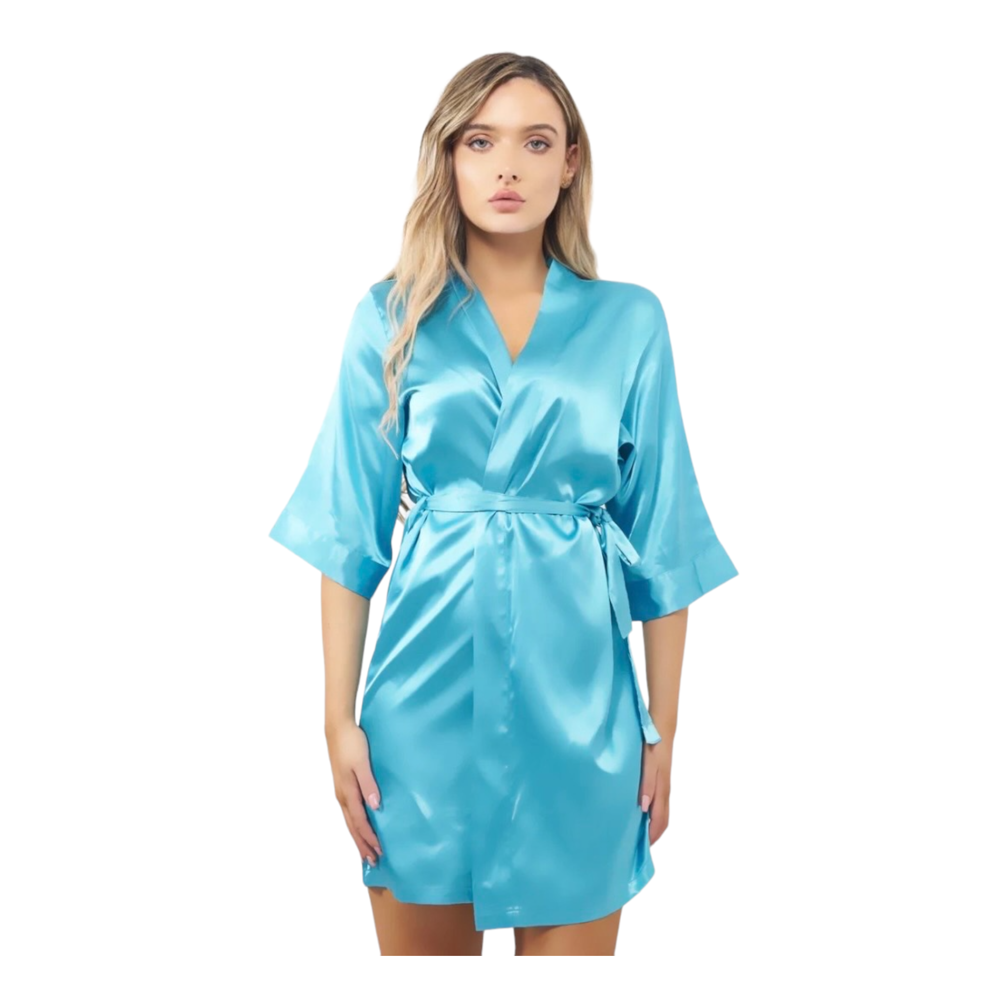 AQUA KIMONO ROBE